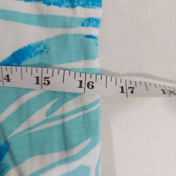 Lilly Pulitzer Womens Long Sleeve Dress Pima Cotton Blue/White Swirl Print Small - Picture 9 of 9